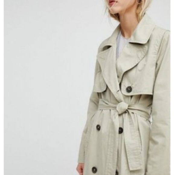 LAST ONE❗CURRENT AIR Anthro Updated Trench Coat - Picture 6 of 8